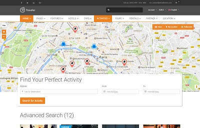 List Activities - Full Map