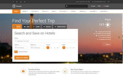Blured Slider + Weather Widget